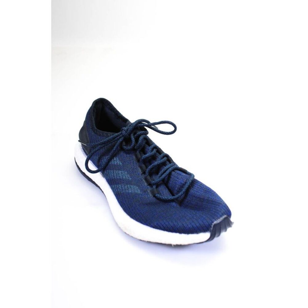 Adidas Mens Pure Boost Sneakers Navy Blue Size 10